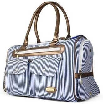 Worldeal Fashion Dog Carrier Dog Handbag Dog Purse Tote Bag Pet Cat Dog Hiking Backpack (Blue)