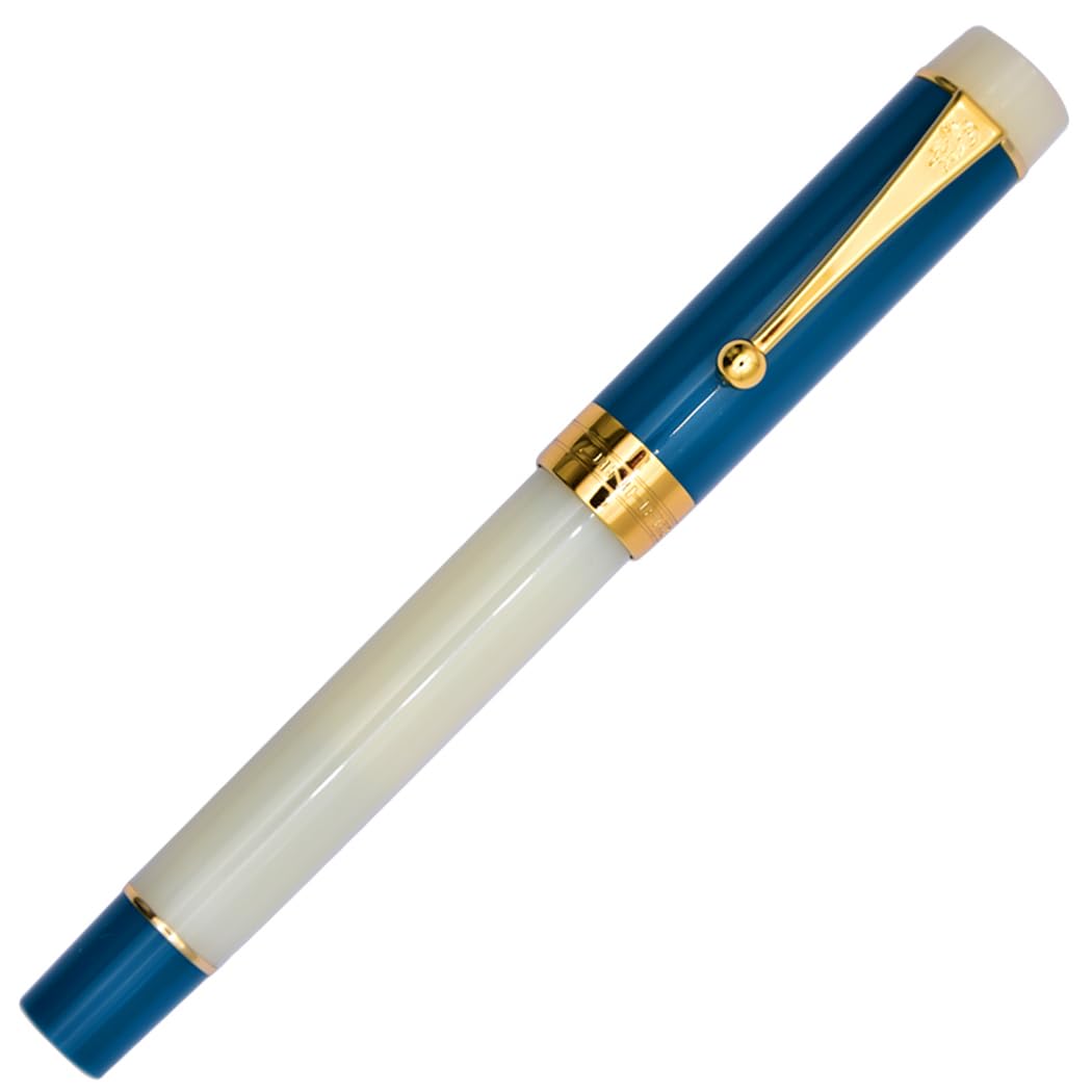 Ranvi Jinhao 100 Fountain Pen,Medium Nib,Gold Trim,Ball Clip,Dark blue — image 1