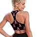 Women Girls Comfy Racerback Yoga Vest Elastic Breast Cancer Pink Ribbon Athletic Tops with Pads Control Shapewear Activewear for Workout Training