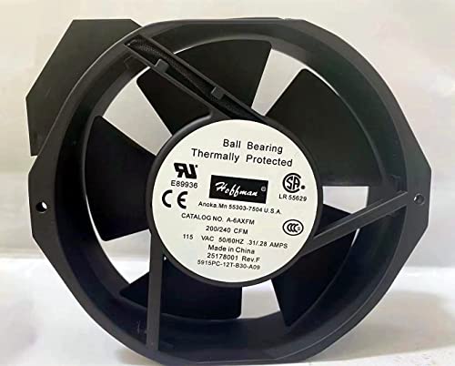5915PC-12T-B30-A09 A-6AXFN Fan for Qideyipe 115VAC 200/240CFM 0.31/0.28A Cooling Fan