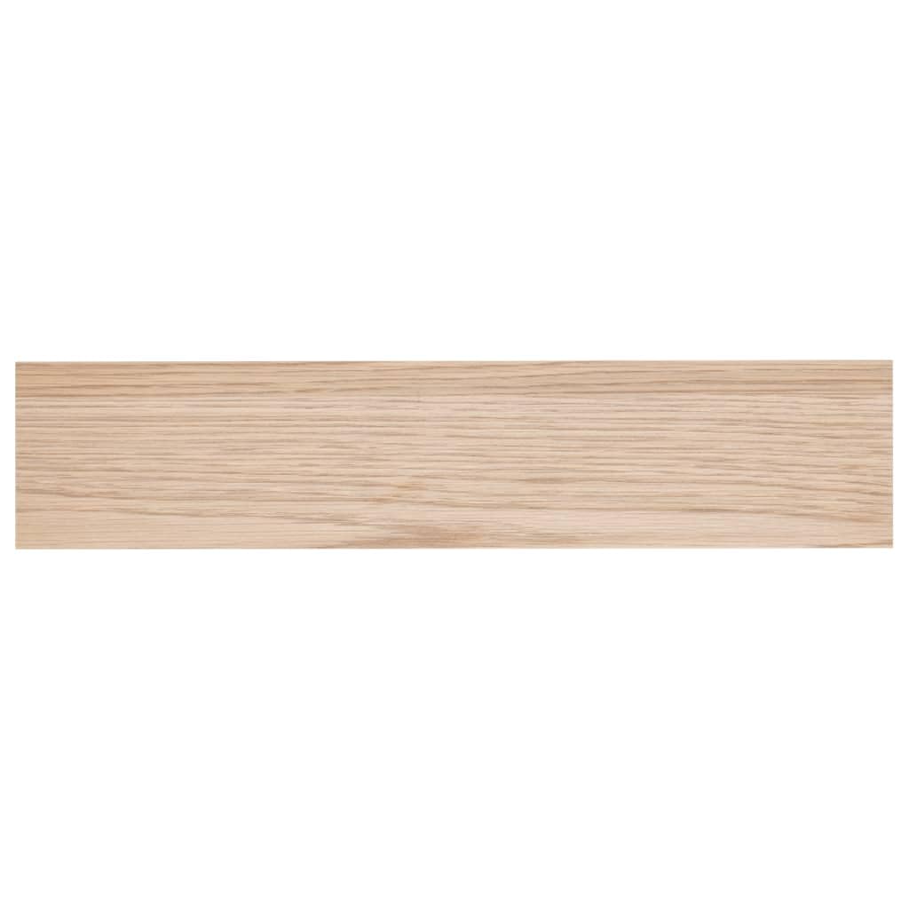 Estantería flotante de 110 x 23,5 x 4 cm, estantería de pared de madera con chapa de roble, moderno estante de pared con soporte invisible para salón, dormitorio, cocina y oficina