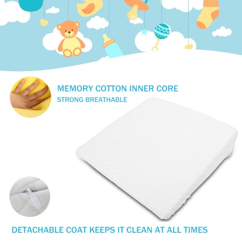 Image of Pregnancy Wedge Pillow,Removeable Cover 13.3 x 12.5 x 2.7 | crib wedge for baby reflux