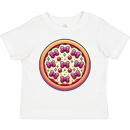 inktastic Coquette Bow Funny Pizza Toddler T-Shirt