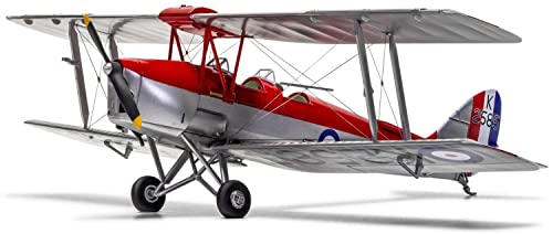 Airfix Model Set - A04104A de Havilland Tiger Moth Model Building Kit - Plastic Model Plane Kits for Adults & Children 8+, Set Includes Sprues and Decals - 1:48 Scale Model