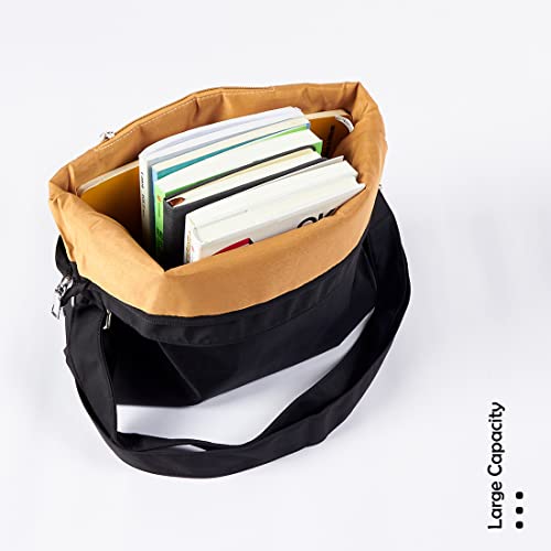 Image of TANOSII Canvas Tote Bag Womens Hobo Handbag Casual Shoulder Bag Shopping Bag Large Size Crossbody Bag