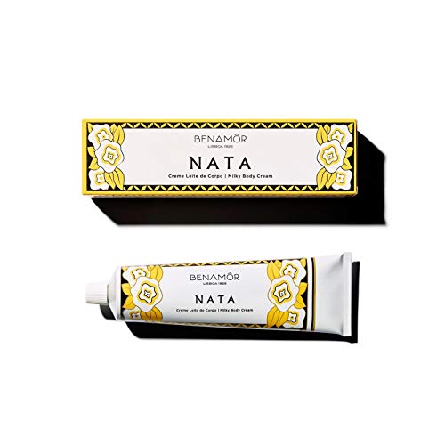 Benamôr - Nata Collection Crema láctea hidratante - Cuidado corporal reconfortante y abundante enriquecido con huevos - Fragancia gourmet - Sin parabenos - Tubo de 150 ml