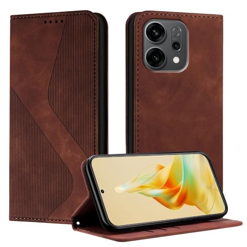 Housse Oppo Find X9 Pro portefeuille marron pour simplifier vos déplacements