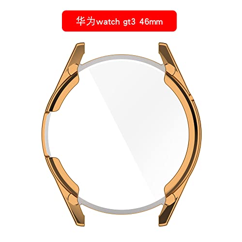 Screen Protector Cases Compatible With Huawei Watch Gt3 Soft Tpu Case Smartwatch Accessories Tencloud Covers Scratched Resistant Full Protective Cover For Watch Gt 3 (46Mm, 6Colors) #TOP1