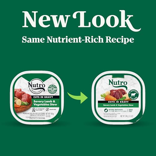 Image of Nutro Cuts in Gravy Wet Dog Food, Lamb & Vegetables Stew, 3.5 oz, 24 Count