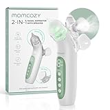 Momcozy Aspirador Nasal Eléctrico 2 en 1 para Bebés con Función de Pulverización y Succión, con Luz Relajante y Música