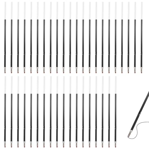 BaZuyunMd Lot de 40 recharges pour stylo bille à encre gel bleue avec pointe rétractable 0,7 mm 10,7 cm