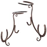 Cowboy Hat Rack for Wall, Upgrade Western Cowboy Hat Holder Wall Mount, Classical Heavy-Duty Iron Ha