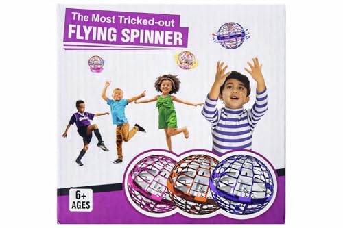Image of Magic Flying Orb Spinner Toy for Kids | Hand Sensor Rechargeable LED Flying Ball | Hover Drone Boomerang Spinner Toy for Boys & Girls 6-12 Years