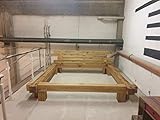 massivholzbett 160x200 gebraucht  Massivholz Balkenbett Palma Altholz 180x200cm