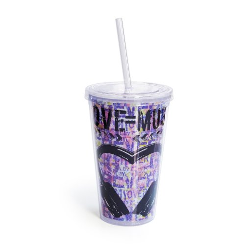Louise Carey Sippy Cup with Straw, Love Music