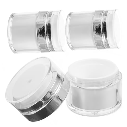 Beaupretty 3個 面霜乳液瓶 携帯用詰め替え容器 耐衝撃 耐久性 真空二重クリームディスペンサー 旅行用 化粧品保管用