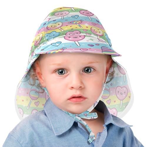 Cane Candy Cartoon Kids Sunhat Baby Boys Beach Girl Sun Protection Adjustable Travel Essentials2