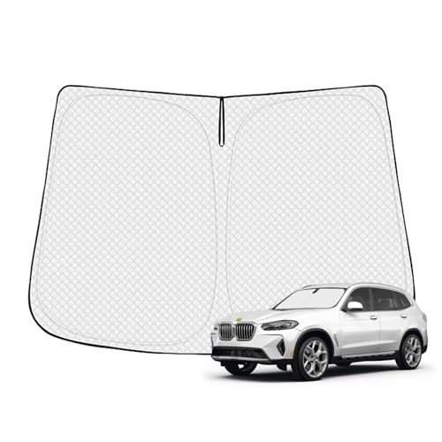 Canvcle Windshield Sun Shade for 2018-2024 BMW X3 Accessories Thicken 6-Layer Front Window Sunshade...