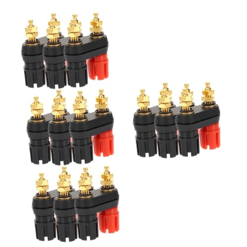 Connecteurs Stéréo Haut-Parleur OSALADI 12 pièces bornes de liaison de remplacement pour audio