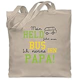 Helden müssen nicht immer Superkräfte haben - Mit diesem Bus-Motiv auf einem Baby-Body machst du dem Papa ein tolles Geschenk zum Vatertag, Geburtstag oder Weihnachten
