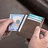Travelambo Slim Wallet Front Pocket Minimalist Leather RFID Blocking Medium Size #1