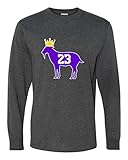 Adult Goat James G.O.A.T. King Long Sleeve T-Shirt