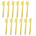 Robusto e durevole 10pcs Outdoor Camping Tenda per unghie sabbia terra triangolare Stake Tenda da sole tenda da campeggio Tenda in plastica Tenda Pieghette Unghie per giardinaggio escursionismo