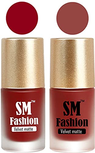 Nail Polishes, Berry Pink -Brown Velvet Matte Nail Paint Combo Set of 2 Pcs 7ml each