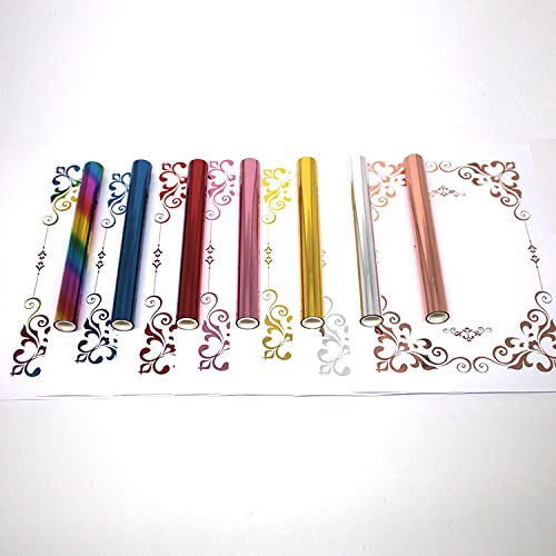 Alinacutle Laser Toner Reactive Foil Roll Metallic Transfer Hot Foil Sheet For Scrapbooking Paper Crafts/Planner/Invitation, 7.60In Width,16.40Ft Length,1/Pk (Laser Gold) #TOP3