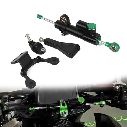 Kit support amortisseur de direction Kawasaki Z900 2020-2024 stabilisateur direction vert