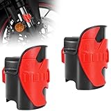 RUTU Motorcycle Fork Seal Cleaner Tool Kit 45mm-55mm Universal Shock Absorber Cleaning Tool for Dirt Bike Motorcycle Maintenance Durable ABS Design 2-Pack Red