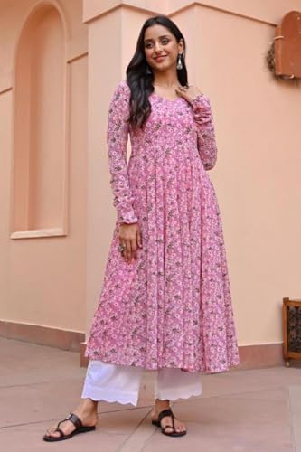 Image of georgette long kurti Only