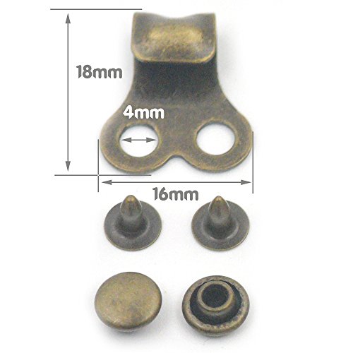 Bluemoona 20 Sets - Boot Hooks Lace Fitting With Rivet Buckle For Repair Camp Hike Climb Leather Boot Shoes Fix Nickel #TOP1