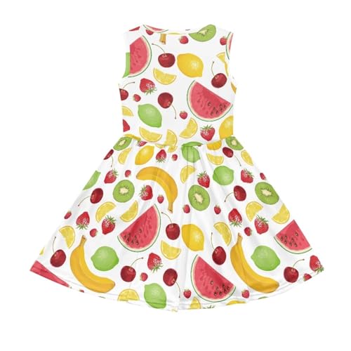 Little Girl Summer Dress Clothes A-line Casual Dress with Pocket 2-142