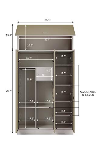 Image of Interio by Godrej Slimline 3-Door Steel Almirah