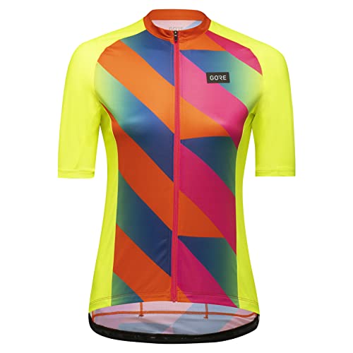 GORE WEAR Damen Signal Trikot, Neon Yellow/Multicolor, 40 EU