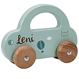 auto holzvergaser kaufen BEZAUBERNDES DESIGN - Zarte Farben & niedliche Motive machen das Babyandenken zu einer tollen Wohn- & Kinderzimmer Deko - Individualisiert wird das Holzspielzeug noch mit einem schönen Schriftbild versehen