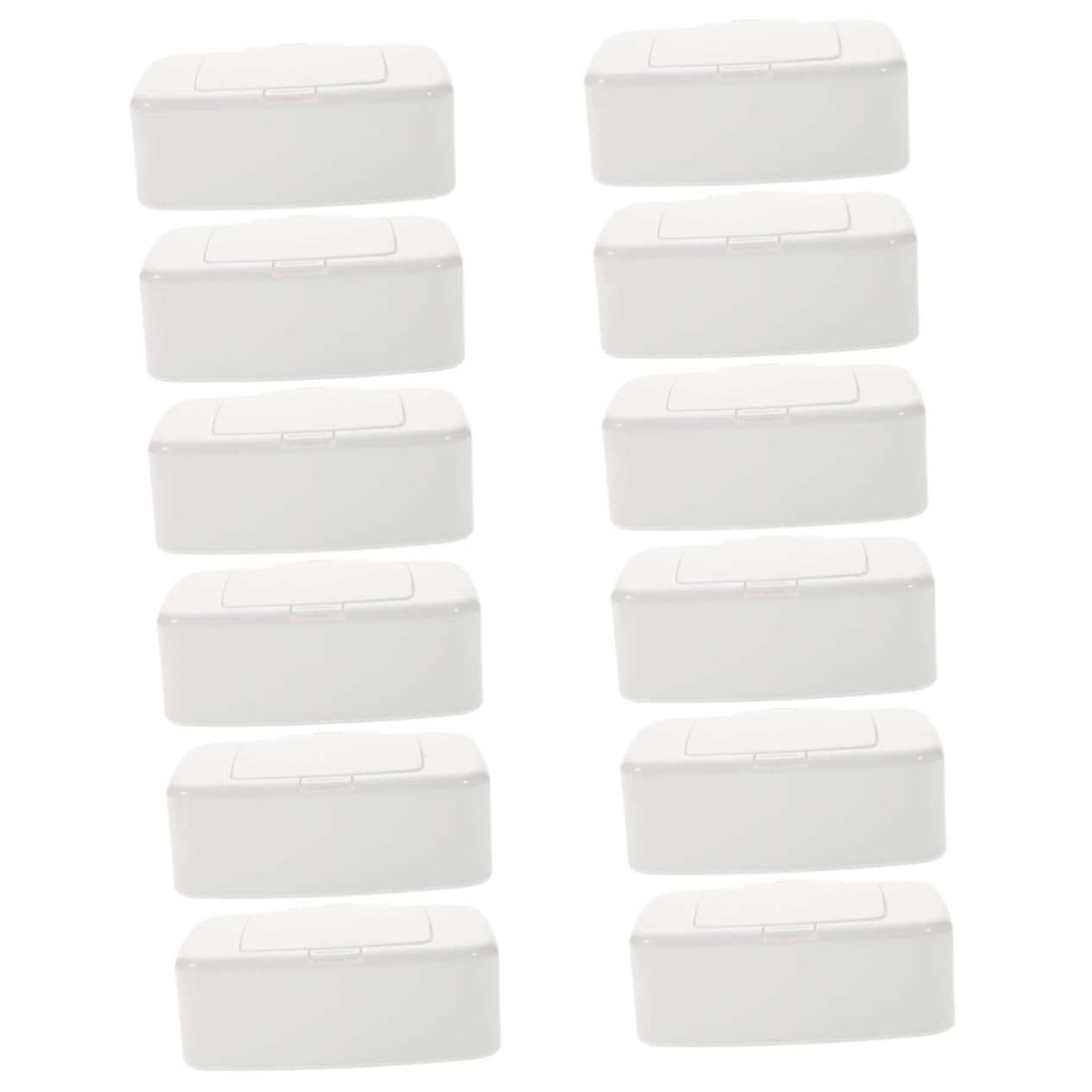Amosfun 12stücke Teiliges Feuchttücher-Dispenser Nachfüllbare Box Tücher Praktischer Halter Für Feuchte Tücher Mit Deckel Für Wohnzimmer Und Schreibtisch