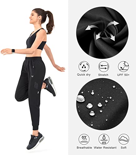NORTHYARD Women's Running Athletic Pants Track Lightweight Joggers Workout Jogging Casual Sweatpants with Zipper Pockets4
