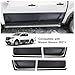 JinZDrive Car Double Cab Side Body Cladding Compatible with Nissan Navara Frontier 2021 2022 2023 Side Molding Guard Car Accessories 4PCS