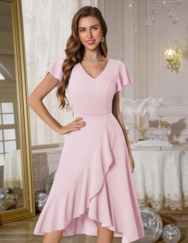 Image of DRESSTELLS Women's Cocktail Dresses 2026, Formal Fall Wedding Guest Dress