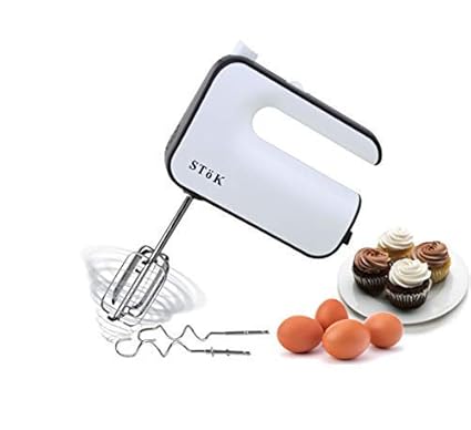 SToK Easy Mix 300-Watt Pure Copper Motor Hand Mixer with 5 Speed Selector and Eject Button with 1 Year Offsite Warranty