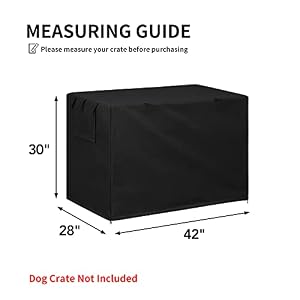 Easy-Going Dog Crate Cover 42 Inch Dog Kennel Cover for Dog, Cage Covers for Dog Crates Fit (42" L x28 Wx30 H) Black Easy-Going Dog Crate Cover 42 Inch Dog Kennel Cover for Dog, Cage Covers for Dog Crates Fit (42″ L x28 Wx30 H) Black