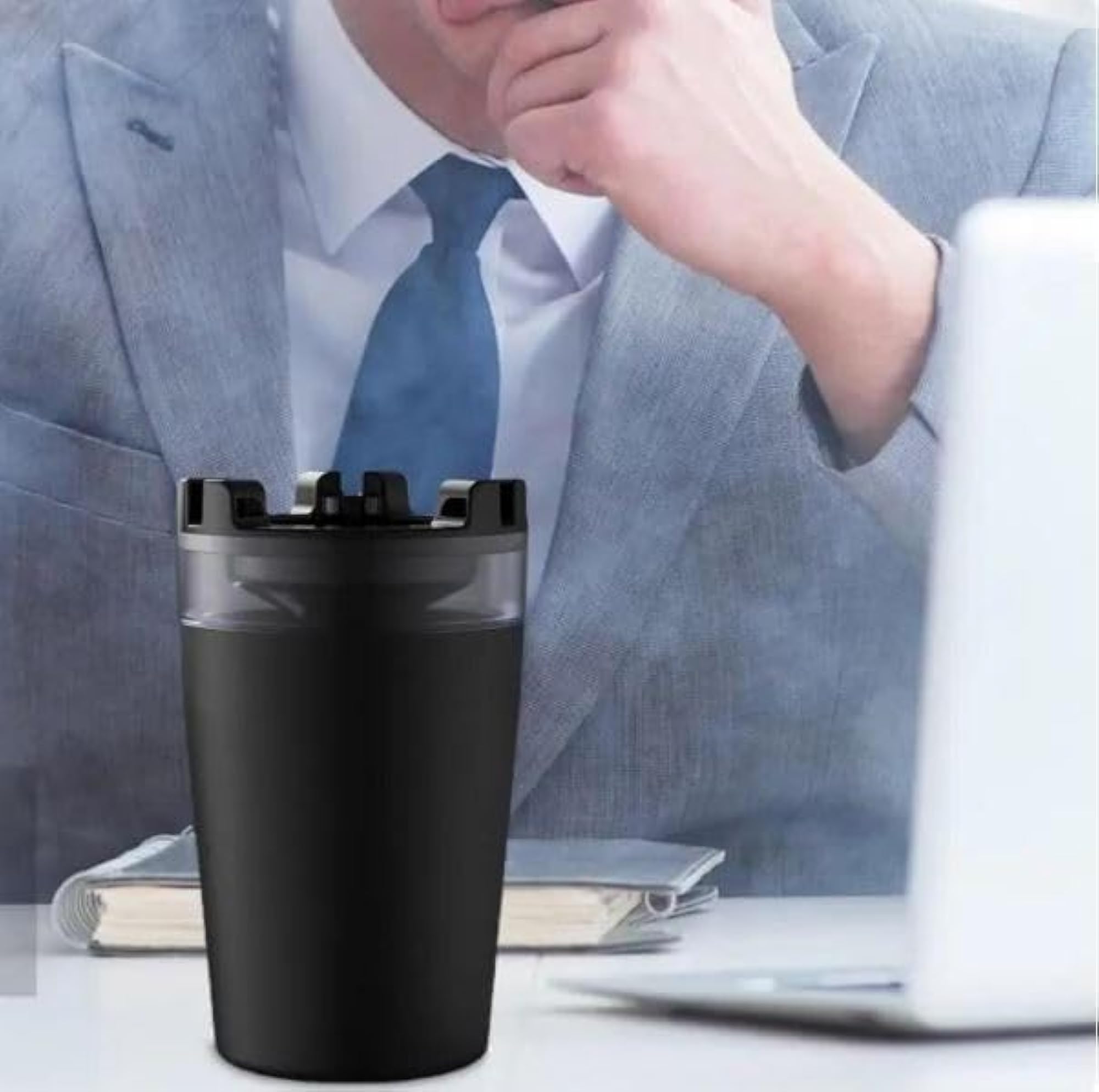 Portable Smokeless Car Ashtray with Lid