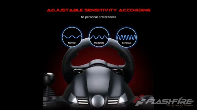 Flashfire 4-In-1 Force Racing Wheel Set WH-230V- with Pedal for PS4, PC, PS3,Xbox Series X|S, Xbox One,N-Switch Gaming Console