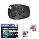 LIEFERUMFANG: 1x Gehäuse 3 Tasten + 3x Mikrotaster + 1x CR2016 Batterie