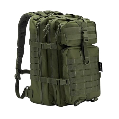 Mochila Tática Militar 45L Impermeável Alta Resistência para Camping, Viagens e Aventura VM PEÇAS (Verde)