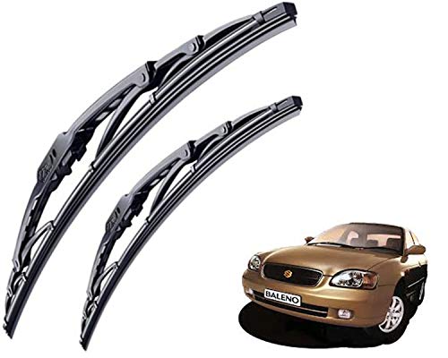 Image of WolkomHome High Performance OE Car Wiper Blade Replacement set of 2 Pc Right 21 inch Left 18 inch for Maruti Suzuki Baleno old