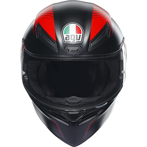 Agv casco k1 s e2206 warmup matt black/red m
