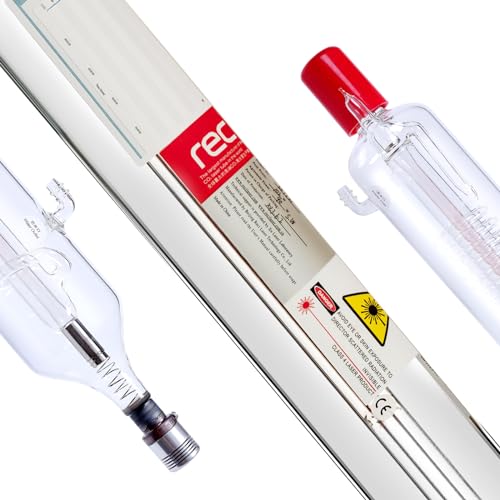 RECI CO2 Laser Tube 90W (Peak 100W) W2/S2 Dia 80mm 1240mm Working with DY13 Power Supply